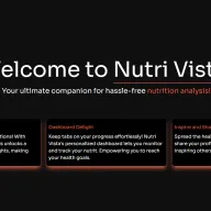 Nutri Vista nutrition dashboard